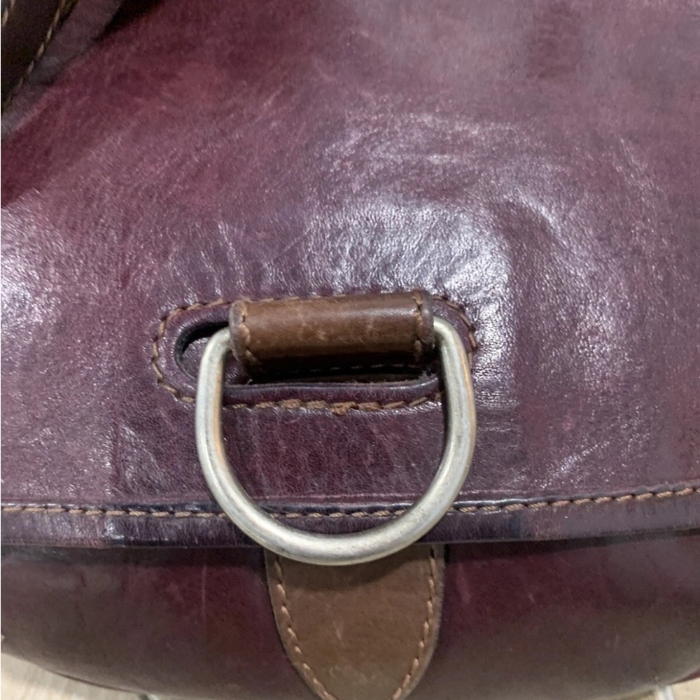 Frye Amy Burgundy Maroon Wine Oxblood Leather Crossbody Bag Purse‎ - Picture 8 of 13